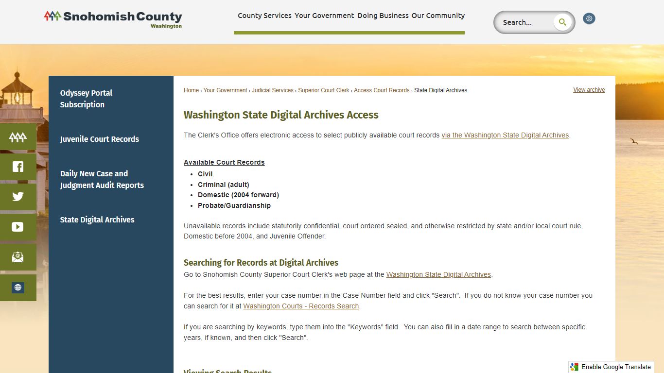 Washington State Digital Archives Access | Snohomish County, WA ...
